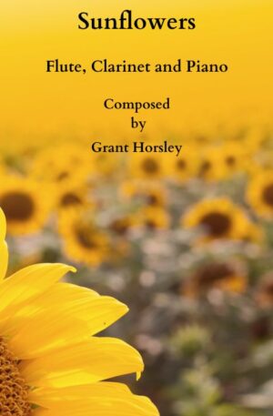 Sunflowers. Flute, Clarinet and Piano- Intermediate