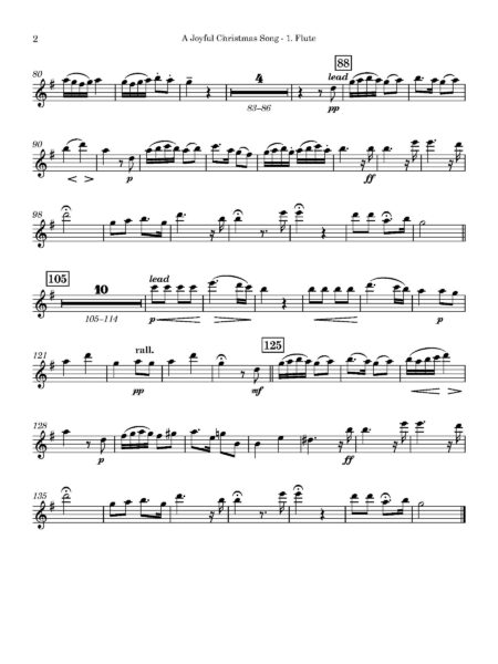 A Joyful Christmas Song 1. Flute Page 2