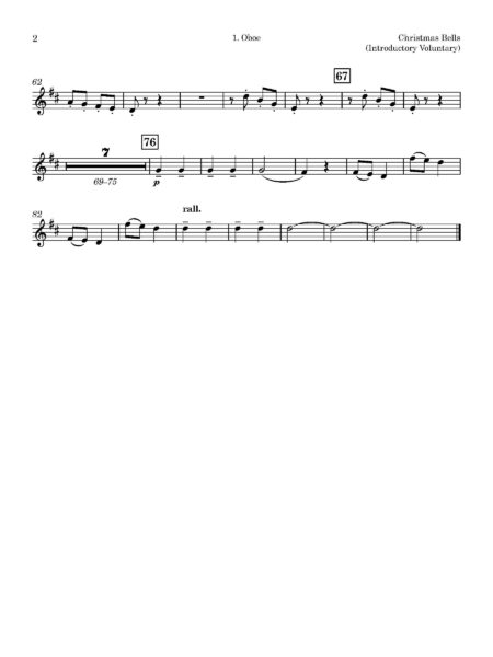 Double Reed Elvey GJ Christmas Bells 1. Oboe Page 2