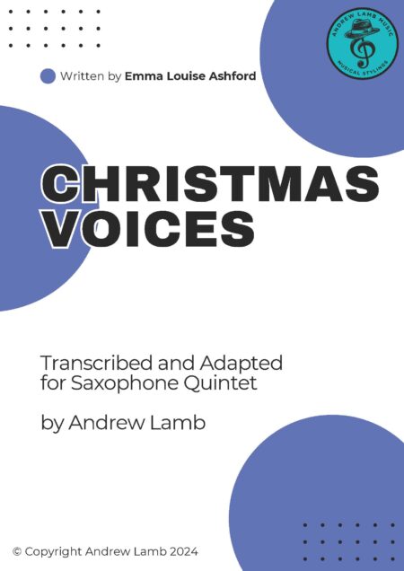 Sax Q Ashford Christmas Voices Cover Page 1