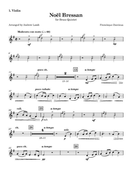 String Darcieux Noel Bressan 1. Violin Page 2