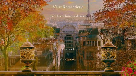 Valse Romantique flute cl piano