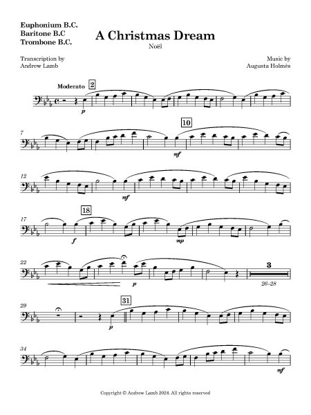 A Christmas Dream Euphonium B.C. Baritone B.C Trombone B.C. Page 1