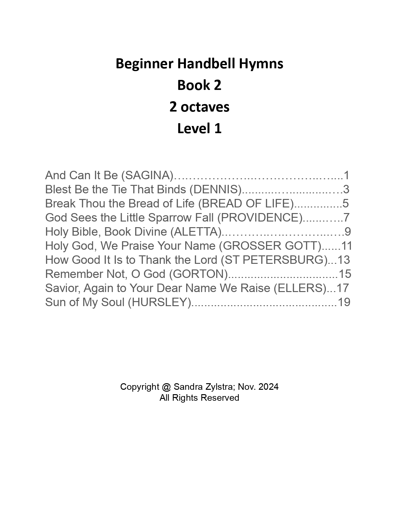 Beginner Handbell Hymns -Book 2 (2 octave handbells) - Image 2