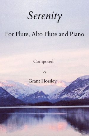 Serenity. Original for Flute, Alto Flute and Piano.