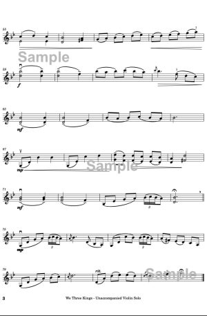 We Three Kings – Unaccompanied Violin Solo