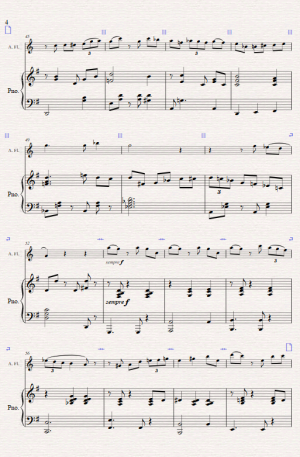 Sightseeing -A Jazz Waltz for Alto Flute and Piano.