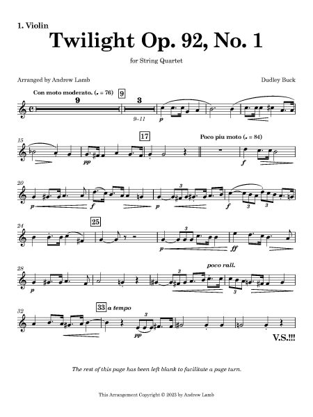 Strings Twilight 1. Violin Page 1