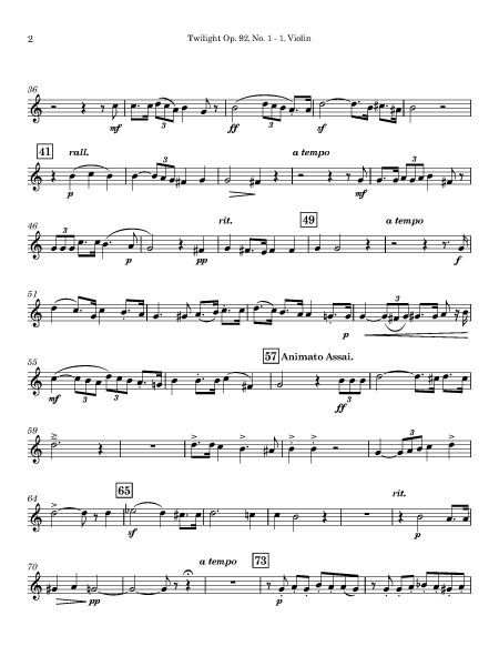 Strings Twilight 1. Violin Page 2