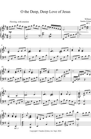 O The Deep, Deep Love of Jesus – Intermediate Piano Solo