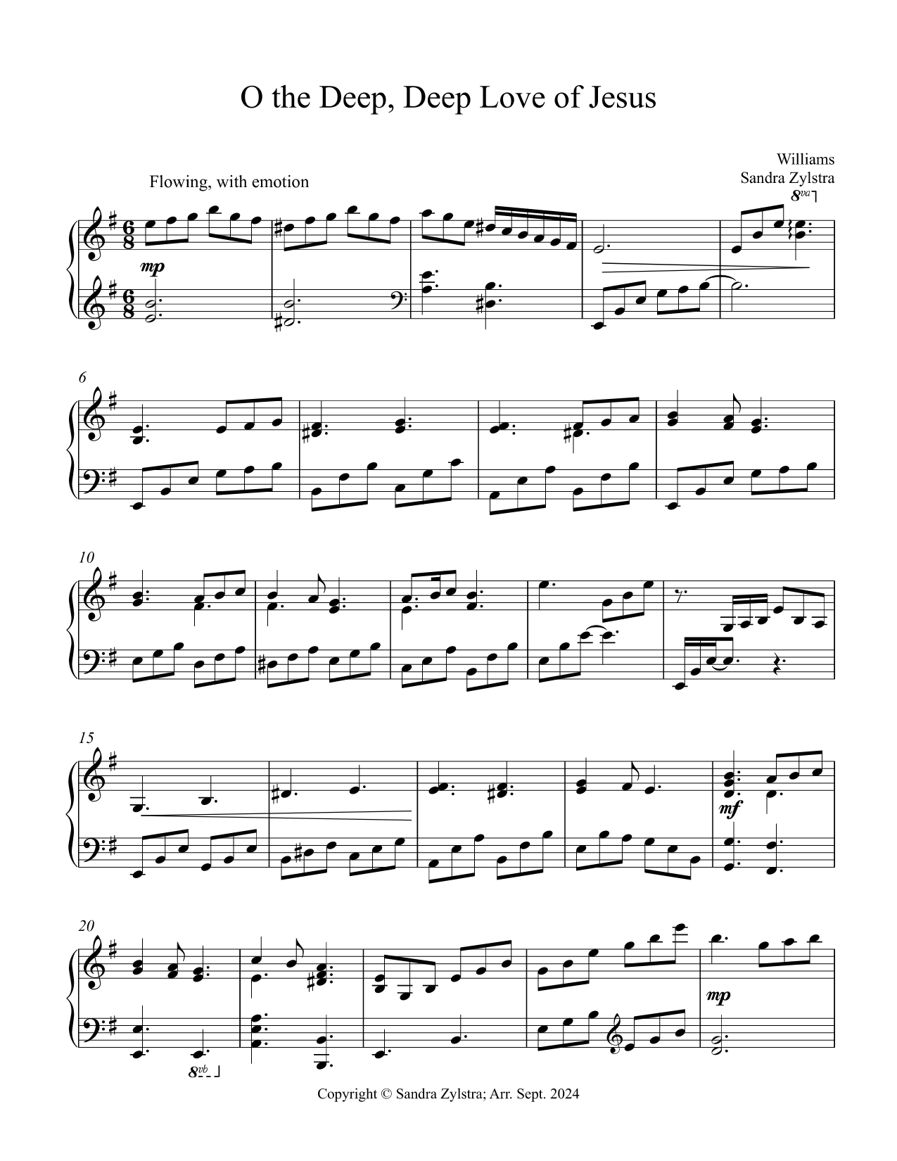 O The Deep, Deep Love of Jesus - Intermediate Piano Solo O The Deep, Deep Love of Jesus - Intermediate Piano Solo - Image 2