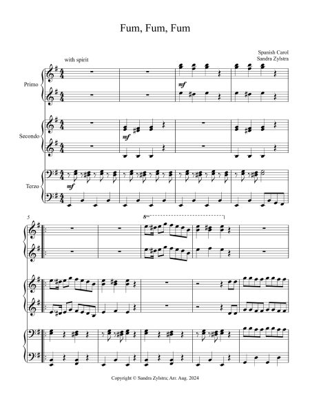 Fum Fum Fum intermediate piano trio parts cover page 00021