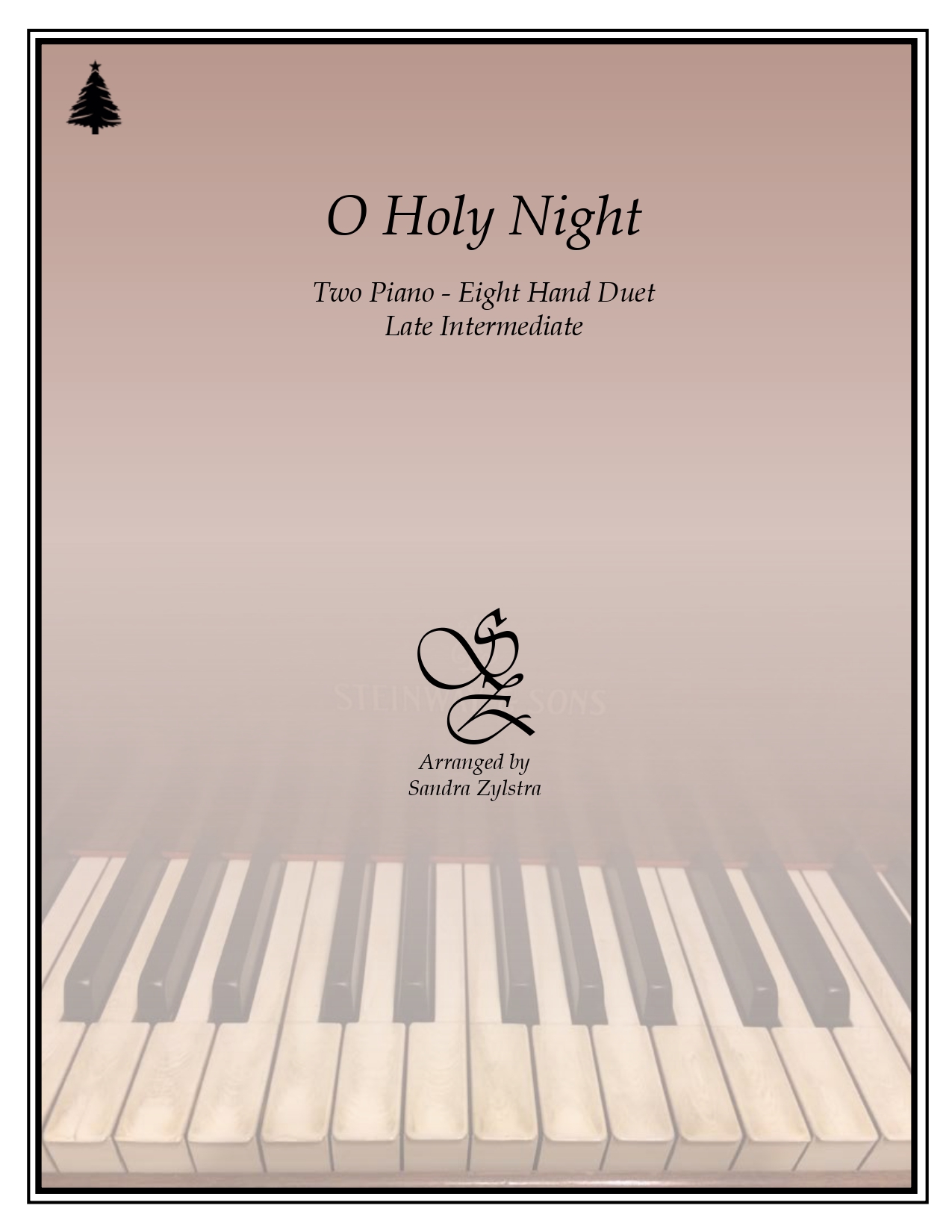 O Holy Night late intermediate 2 piano 8 hand parts cover page 00011