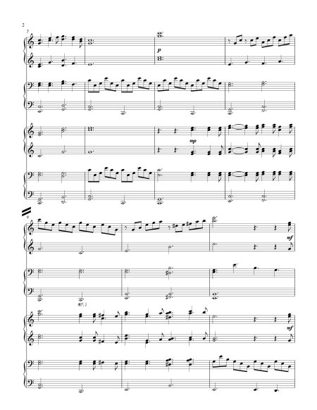 O Holy Night -2 piano, 8 hand duet - Image 3
