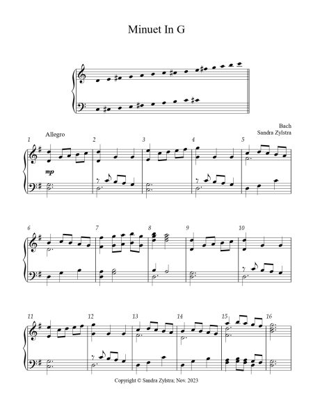 Minuet In G 3 octave handbells cover page 00021