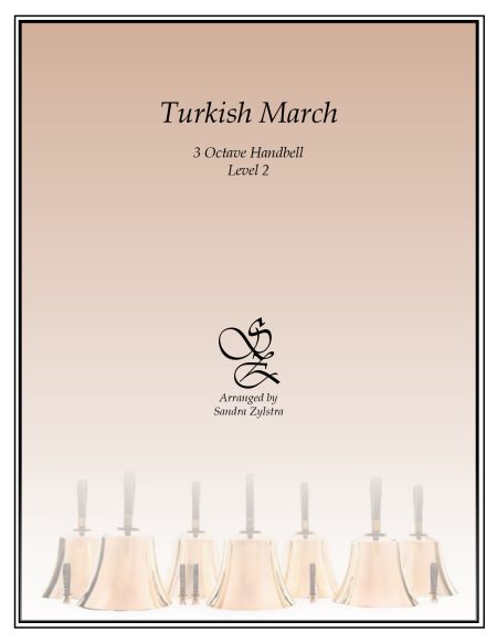 Turkish March 3 octave handbells cover page 00011