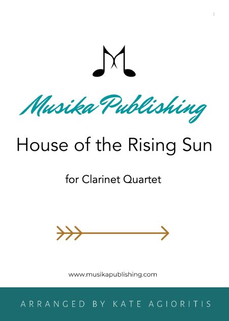 The House of the Rising Sun (Jazz Arrangement) - Clarinet Quartet