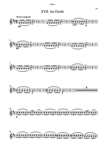 Winterreise for WW5 and voice complete score and parts 4