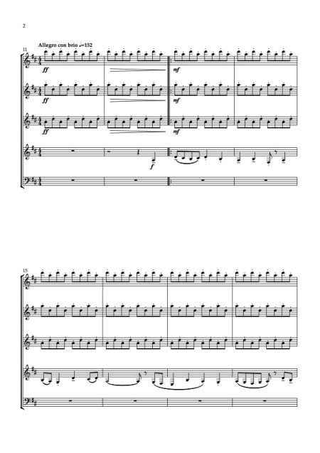 Trokia for Wind Quartet Full Score 2