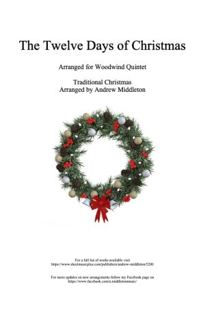 The Twelve Days of Christmas arranged for Wind Quintet