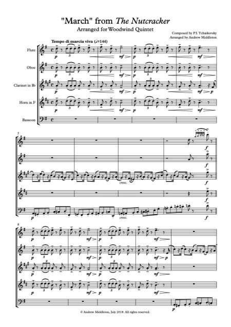 The Nutcracker Suite Score and Parts 3