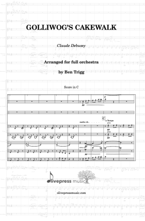 Golliwog’s Cakewalk (for Full Orchestra) – Score and parts (in Eb)