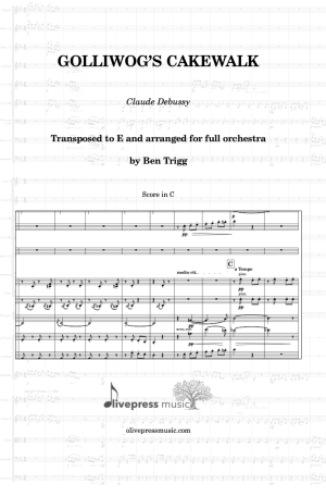 Golliwog’s Cakewalk (for Full Orchestra) – Score and parts (in E)