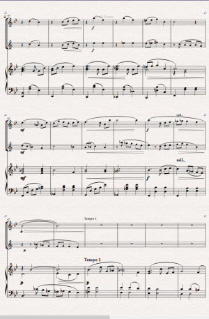 Valse Sentimentale Original for Flute, Clarinet and Piano.