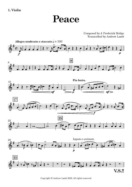 1. Violin Page 1