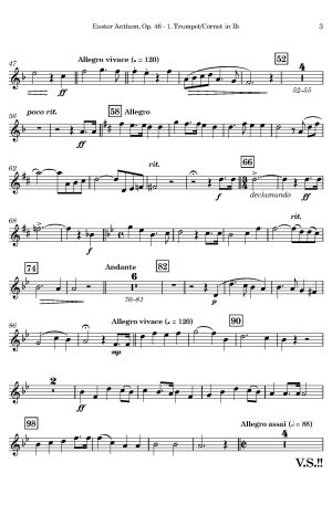 Easter Anthem, Op. 46 (for Brass Quintet)