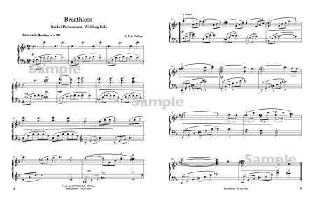 Breathless - Bridal Processional Wedding Piano Solo - Image 2