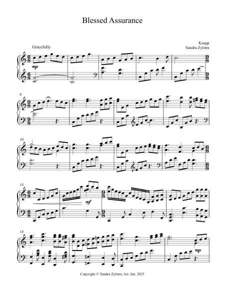 Blessed Assurance (intermediate piano solo) - Image 2