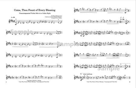 Come, Thou Fount of Every Blessing - Unaccompanied Violin Solo in a Celtic Style