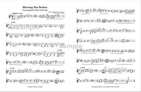 Morning Has Broken - Unaccompanied Celtic Violin Solo