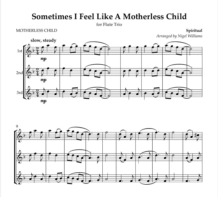 Sometimes I Feel Like a Motherless Child