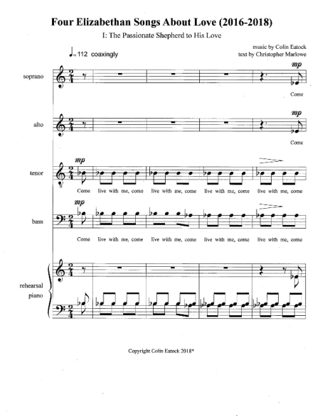 Four Elizabethan Songs About Love (2016-2018)