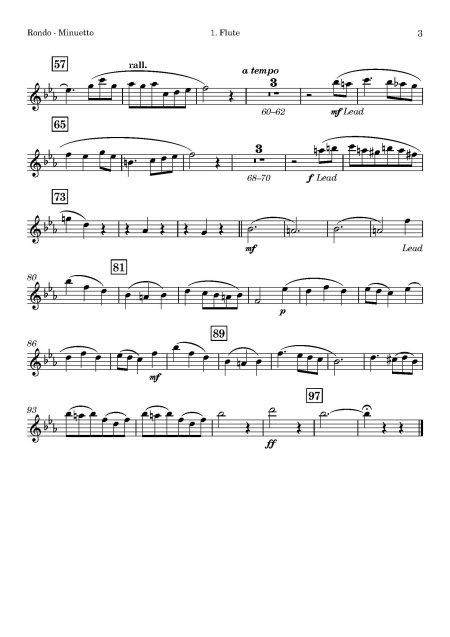 John WARRINER | Rondo Minuetto | for Wind Quintet - Image 3