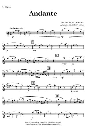 Jonathan BATTISHALL | Andante | for Wind Quintet