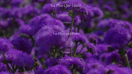 La Plus Que Lente. Debussy. Arranged for Flute and Piano