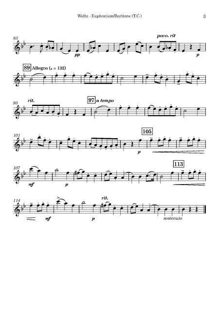 John Baptist CRAMER - Waltz - Solo Brass with Piano accomp. - Image 4