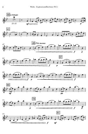 John Baptist CRAMER – Waltz – Solo Brass with Piano accomp.