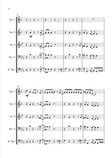 Swagger - for Brass Quartet - Image 3
