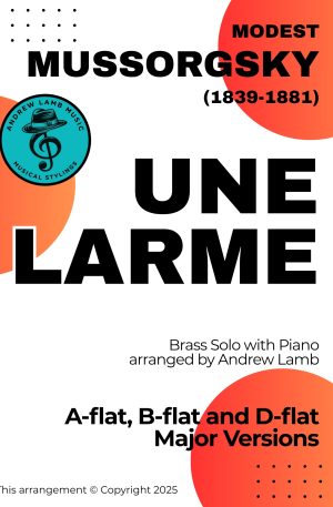 Modest MUSSORGSKY | Une Larme | Brass Solo with Piano Accompaniment