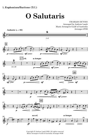 Charles DUVOIS | O Salutaris | for Brass Duet and Piano Accompaniment