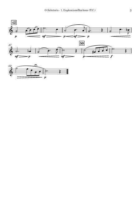 Charles DUVOIS | O Salutaris | for Brass Duet and Piano Accompaniment - Image 3