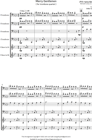 Merry Gentlemen – Trombone Quartet