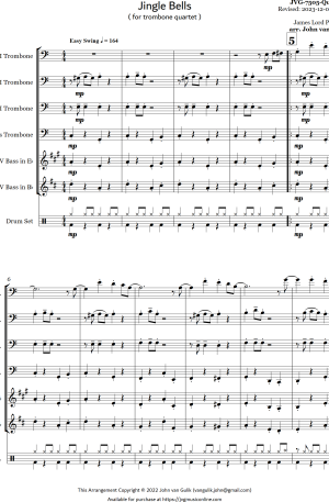 Jingle Bells – Trombone Quartet