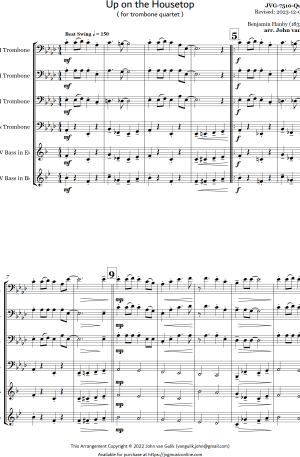 Up on the Housetop – Trombone Quartet