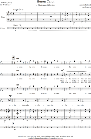 Huron Carol