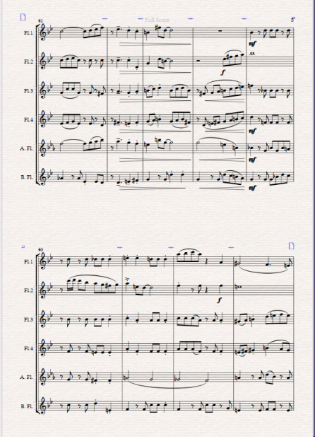 "Varadero" A Modern Cha-Cha for Flute Choir - Image 3